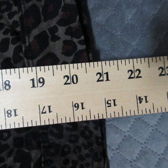 Nine West Leopard Print Denim Jacket Medium - Picture 16 of 16